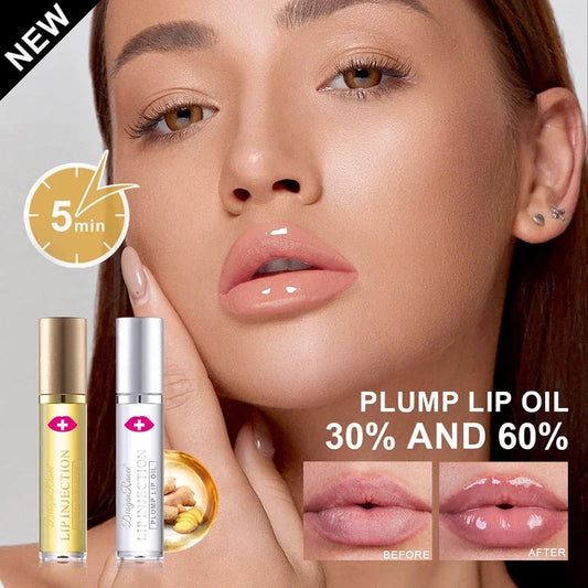 Instant Volumising Lip Plumper Oil Lip Enhancer Lip Gloss Plumping Serum Moisturizing Anti-Wrinkle Lipstick Sexy Lip Care Makeup